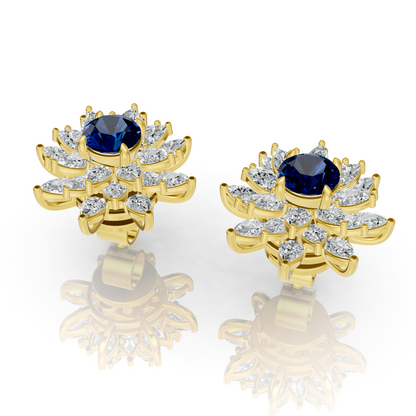 Aura Detachable Lab Diamond Pendant with Matching Studs Set