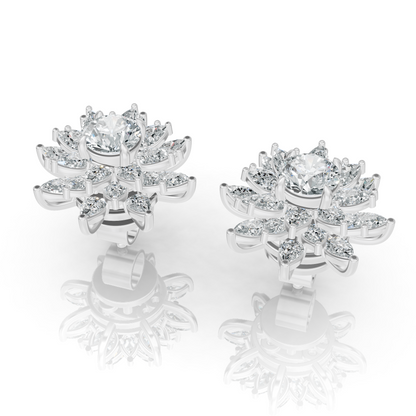 Aura Detachable Lab Diamond Pendant with Matching Studs Set