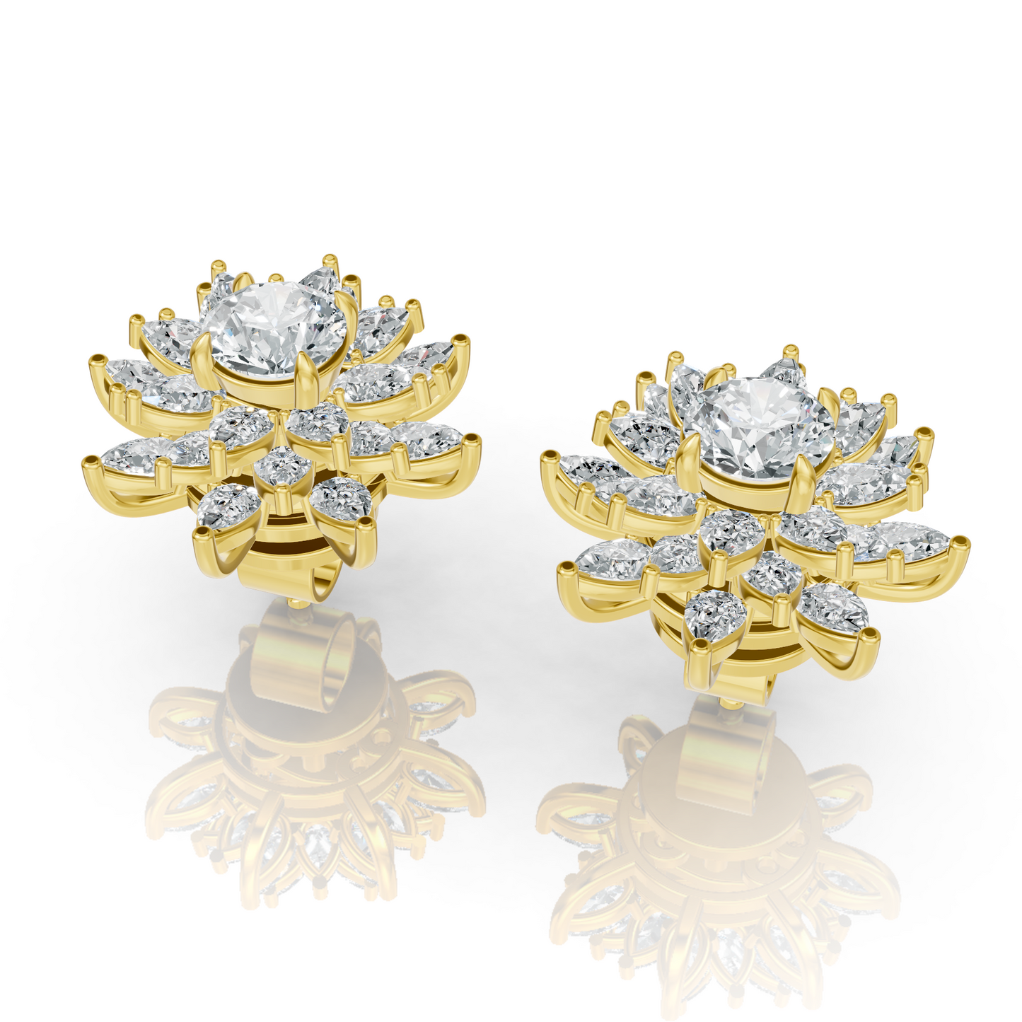Aura Detachable Lab Diamond Pendant with Matching Studs Set