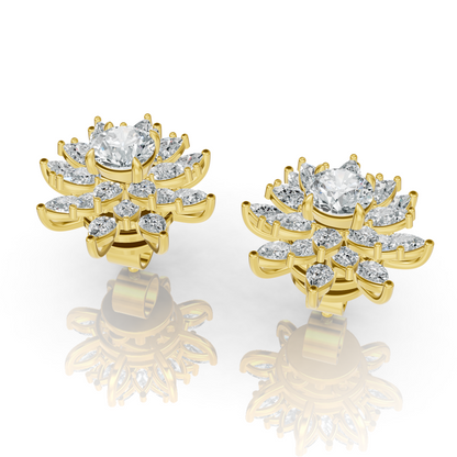 Aura Detachable Lab Diamond Pendant with Matching Studs Set