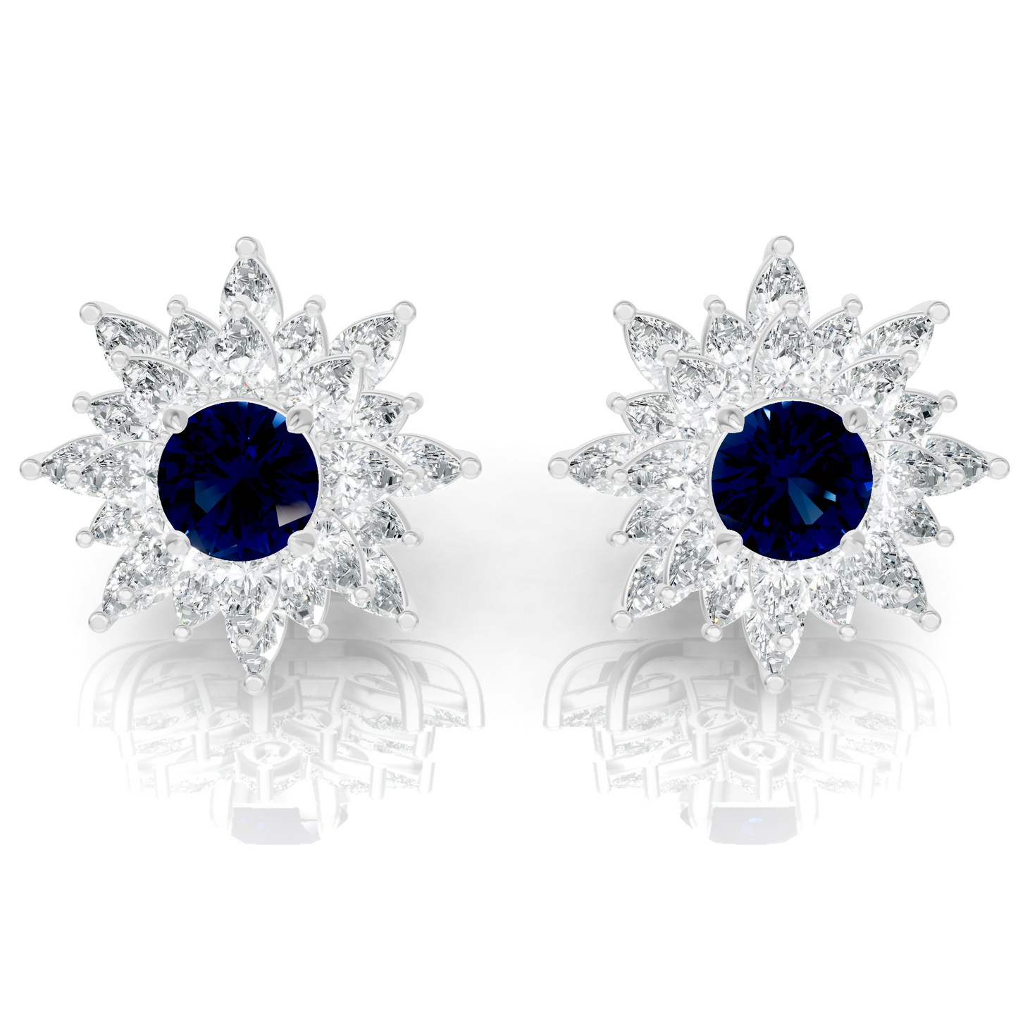 Aura Detachable Lab Diamond Pendant with Matching Studs Set