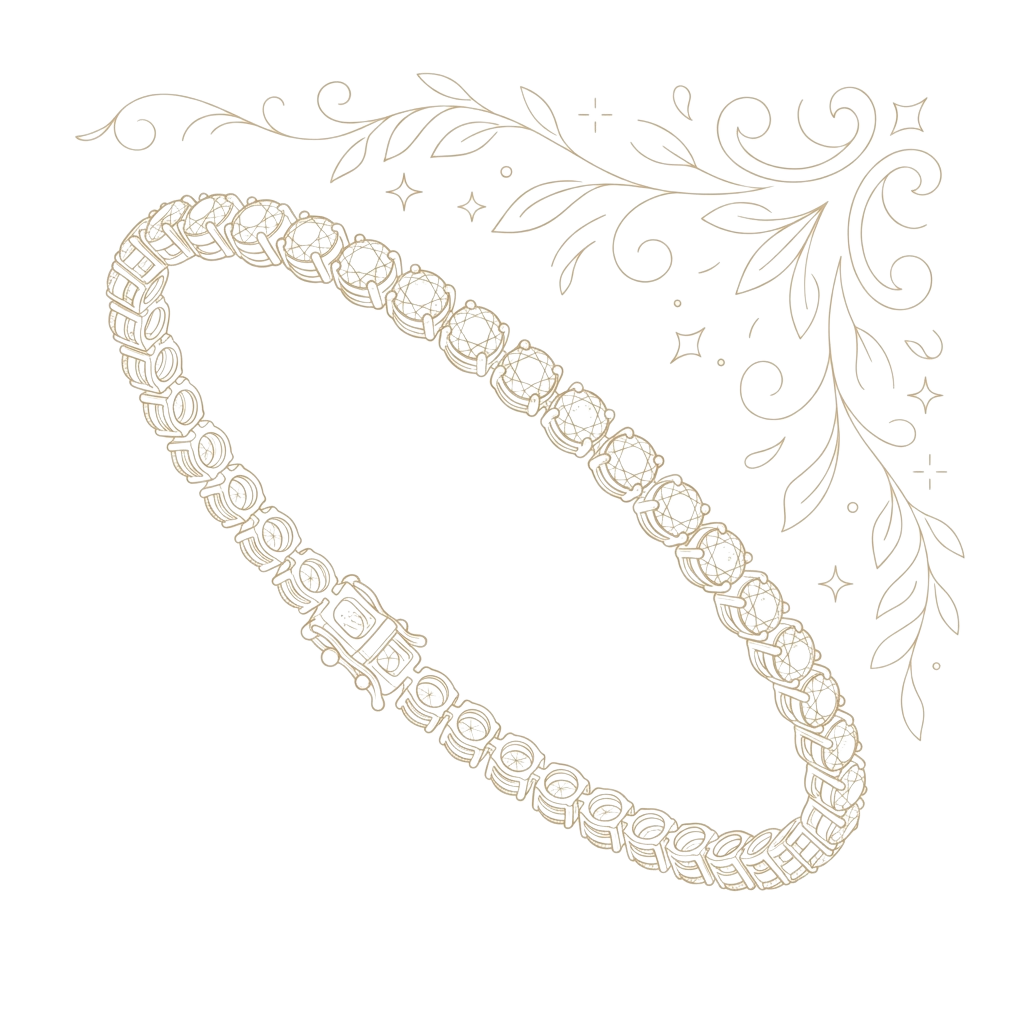 Raisoni Jauharis Handcrafted Diamond Bracelet Design Sketch